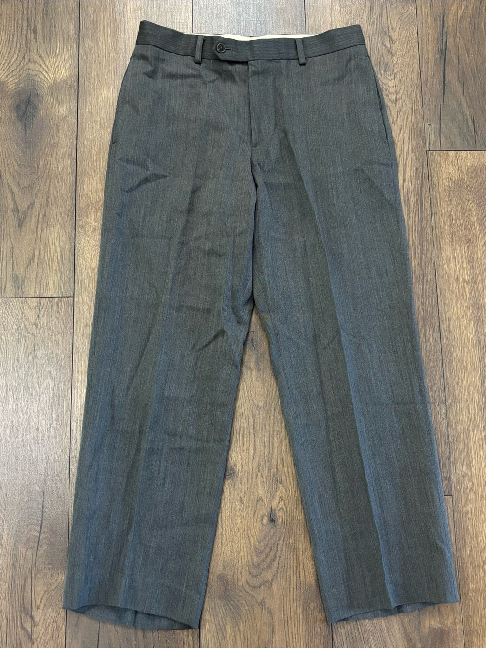 Brooks Brothers Wool Trousers Pants, Gray, Size W32/L30